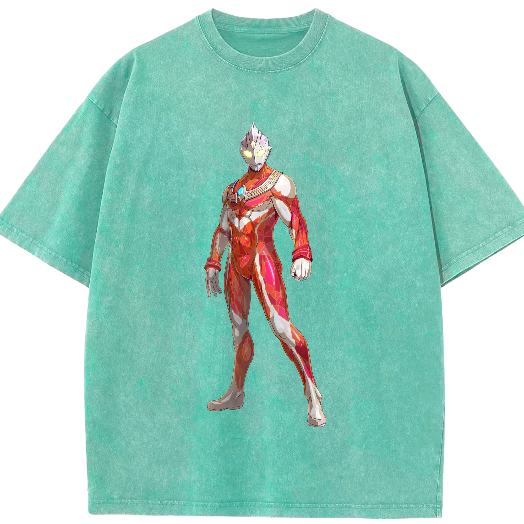 （画像用） ウルトラマン Ultraman 綿100% ヴィンテージ風 半袖Tシャツ（フロントプリント）